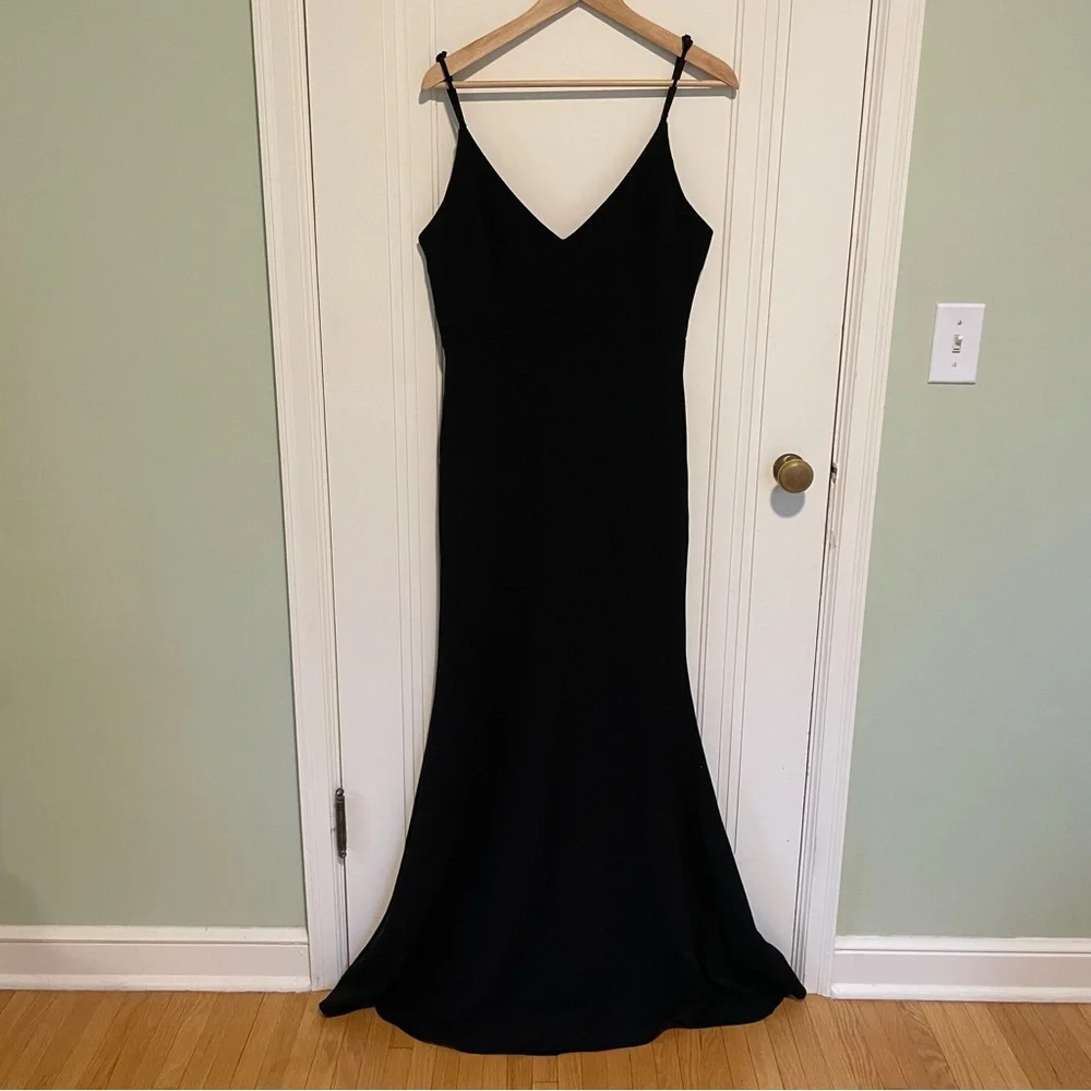 Lulu's Infinite Glory Black Maxi Dress Size M - Picture 5 of 9
